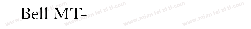 英文字体Bell MT字体转换